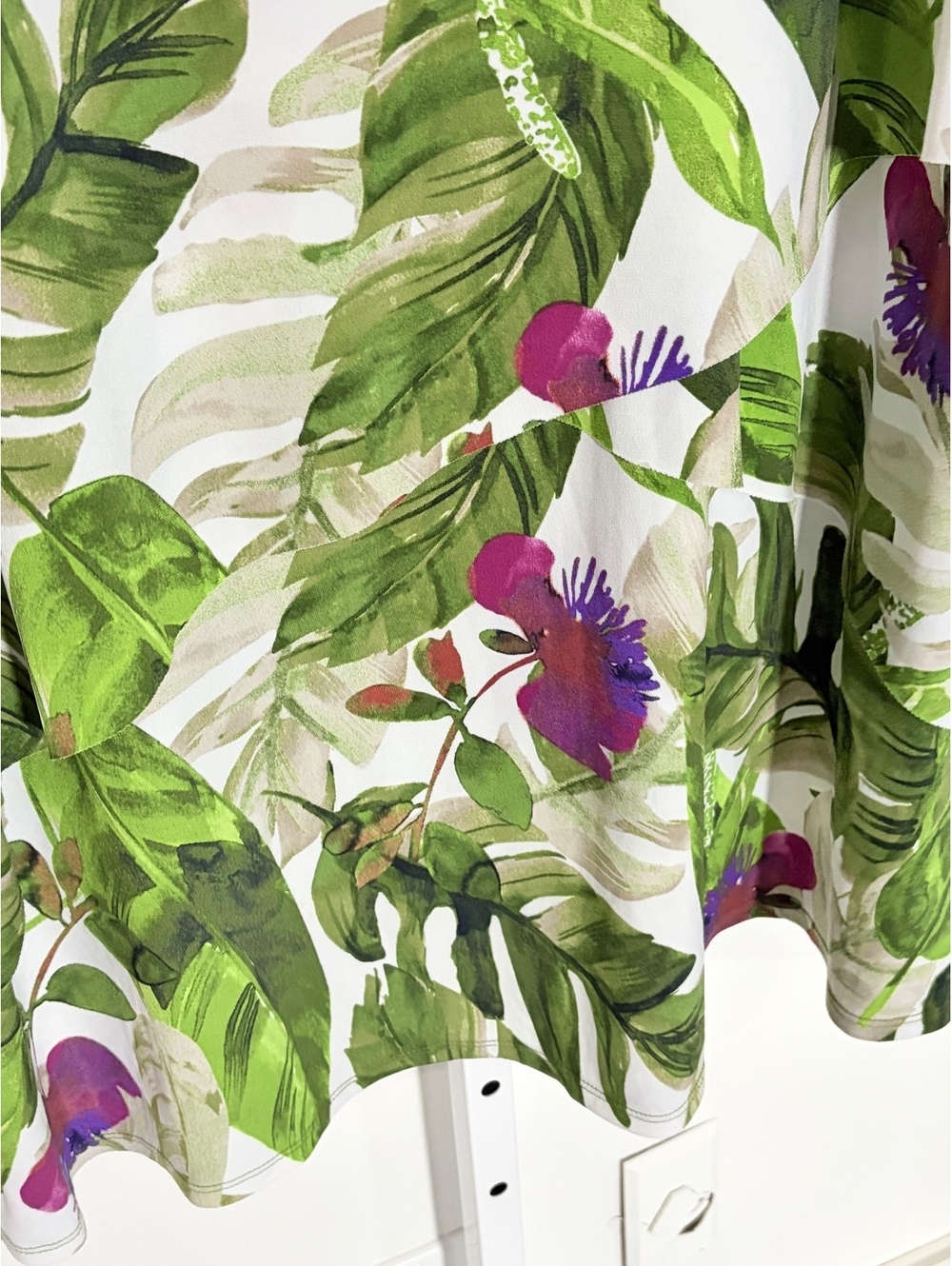 Susan Graver Women's Sleeveless size XL Tropical Leaf Print Dress Size XL - Picture 11 of 12
